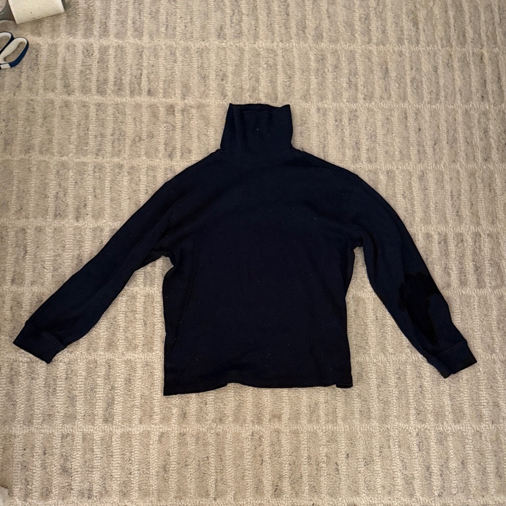 Girl’s Navy Turtleneck